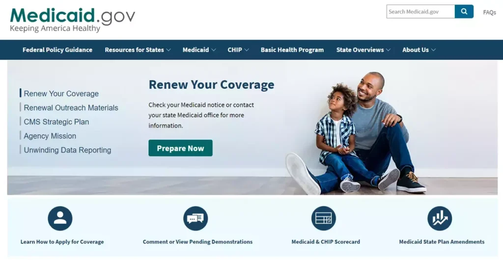 Medicaid website